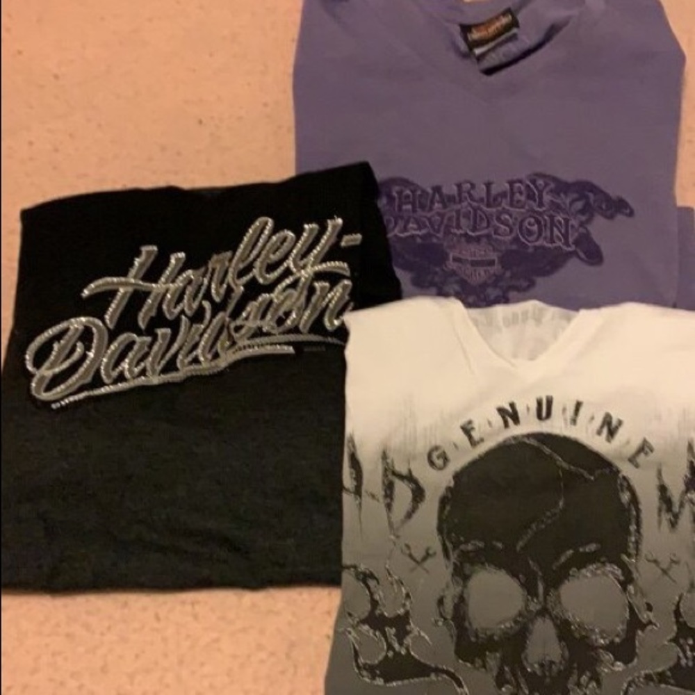 Lot of 3 Harley Davidson short Sleeve tees